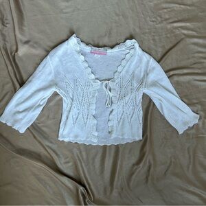 Vintage White Knit Cardigan